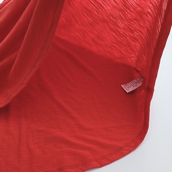 ⭐️3/ $30⭐️ Carole Rose Red  Tank Top Beaded Round Neckline Lightweight Size S - Picture 6 of 11